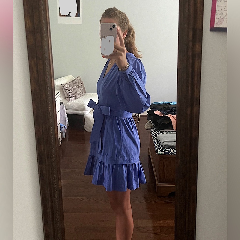 MARIE OLIVER NEW WITH TAGS. Purple sleeved dress.